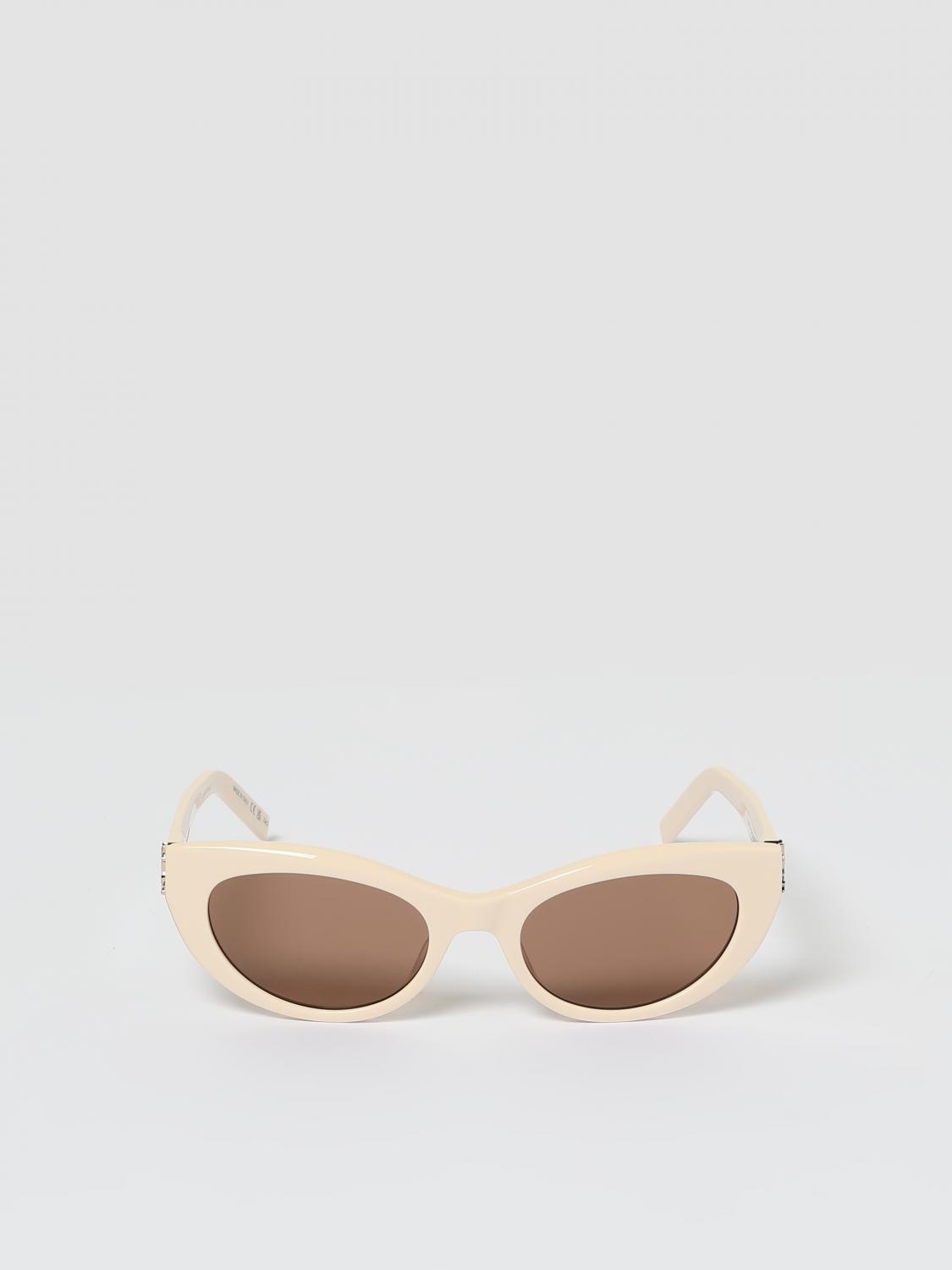 SAINT LAURENT SUNGLASSES: SLM115 Cat-Eye Sunglasses Saint Laurent, Yellow Cream - Img 3