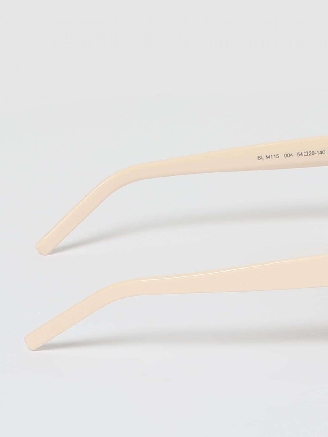 SAINT LAURENT SUNGLASSES: SLM115 Cat-Eye Sunglasses Saint Laurent, Yellow Cream - Img 4