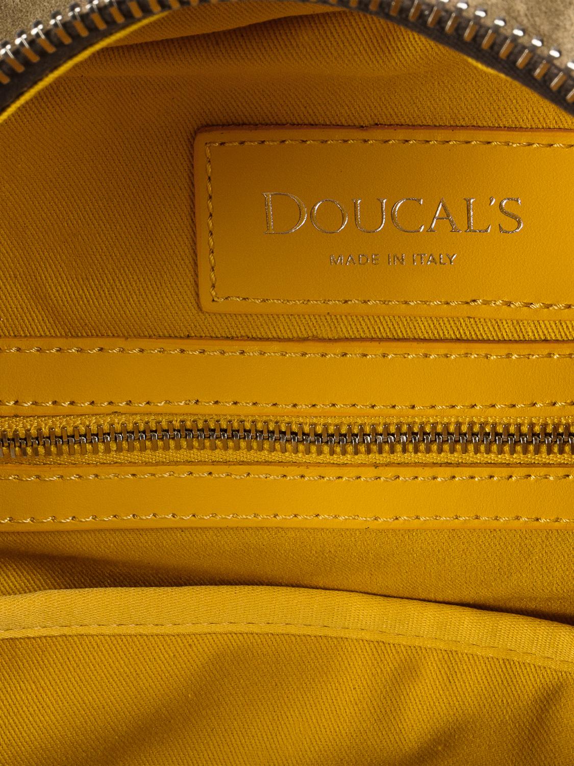 DOUCAL'S ZAINO: Zaino Doucal's in camoscio , Cacao - Img 4