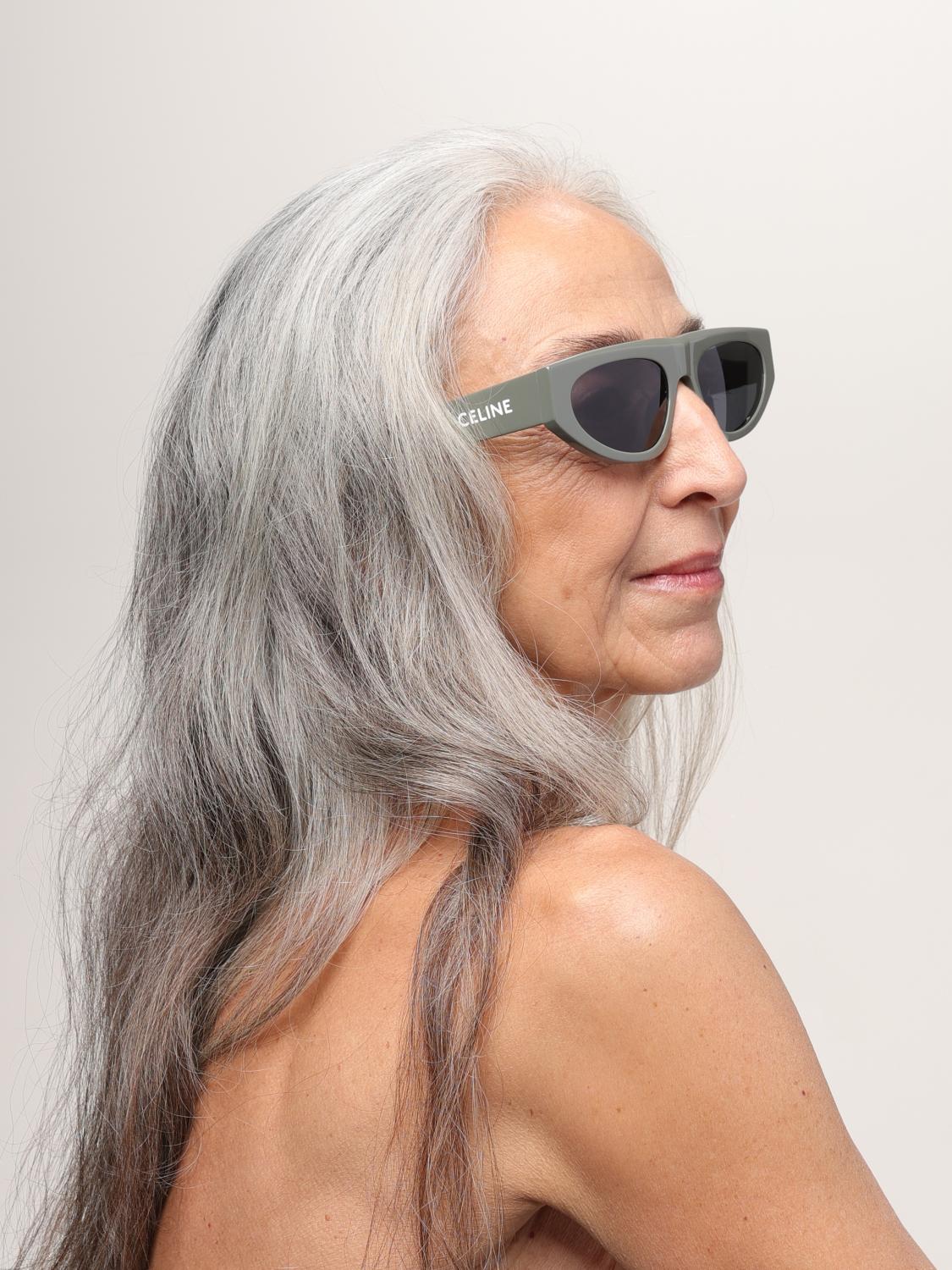 CELINE GAFAS DE SOL: Gafas de sol mujer Celine, Verde - Img 2