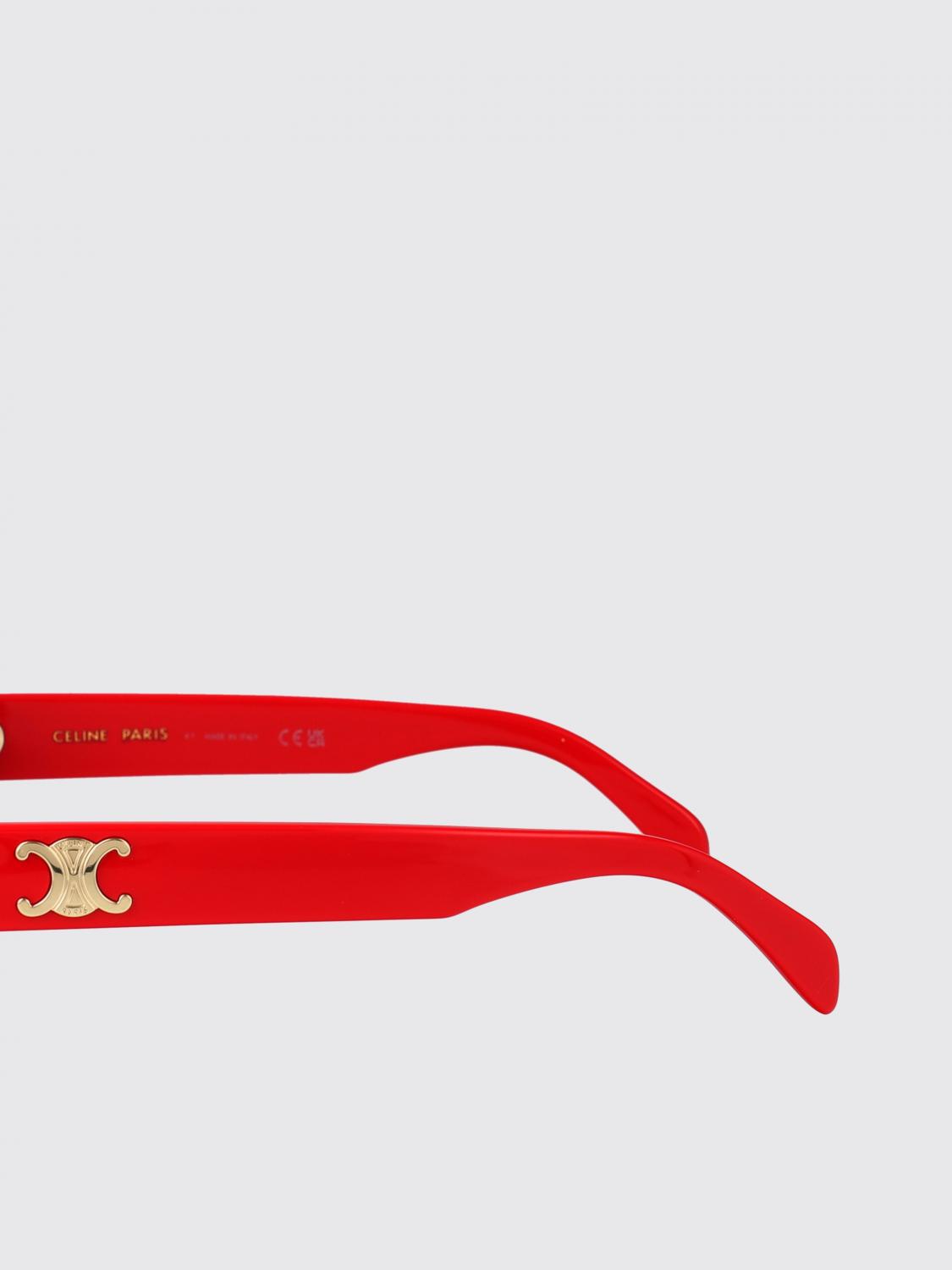 CELINE SONNENBRILLE: CL40194U 78E Sonnenbrille Celine, Rot - Img 4