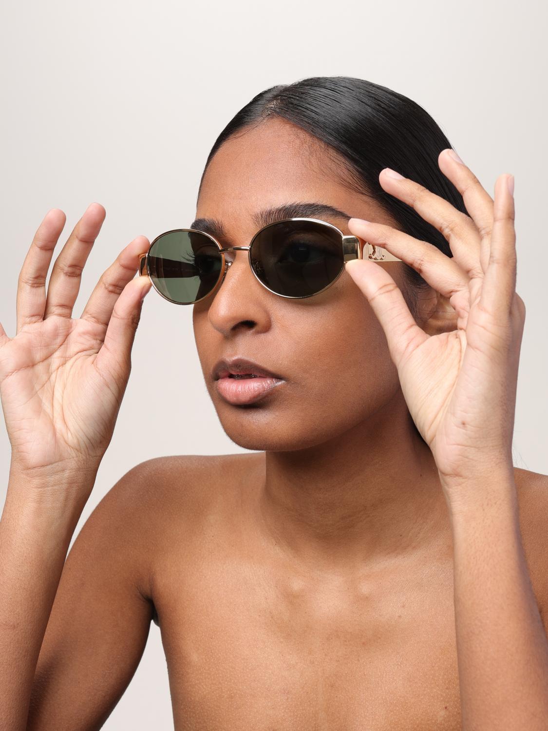 CELINE GAFAS DE SOL: Gafas de sol CL40235U 5430N Celine, Oro - Img 2