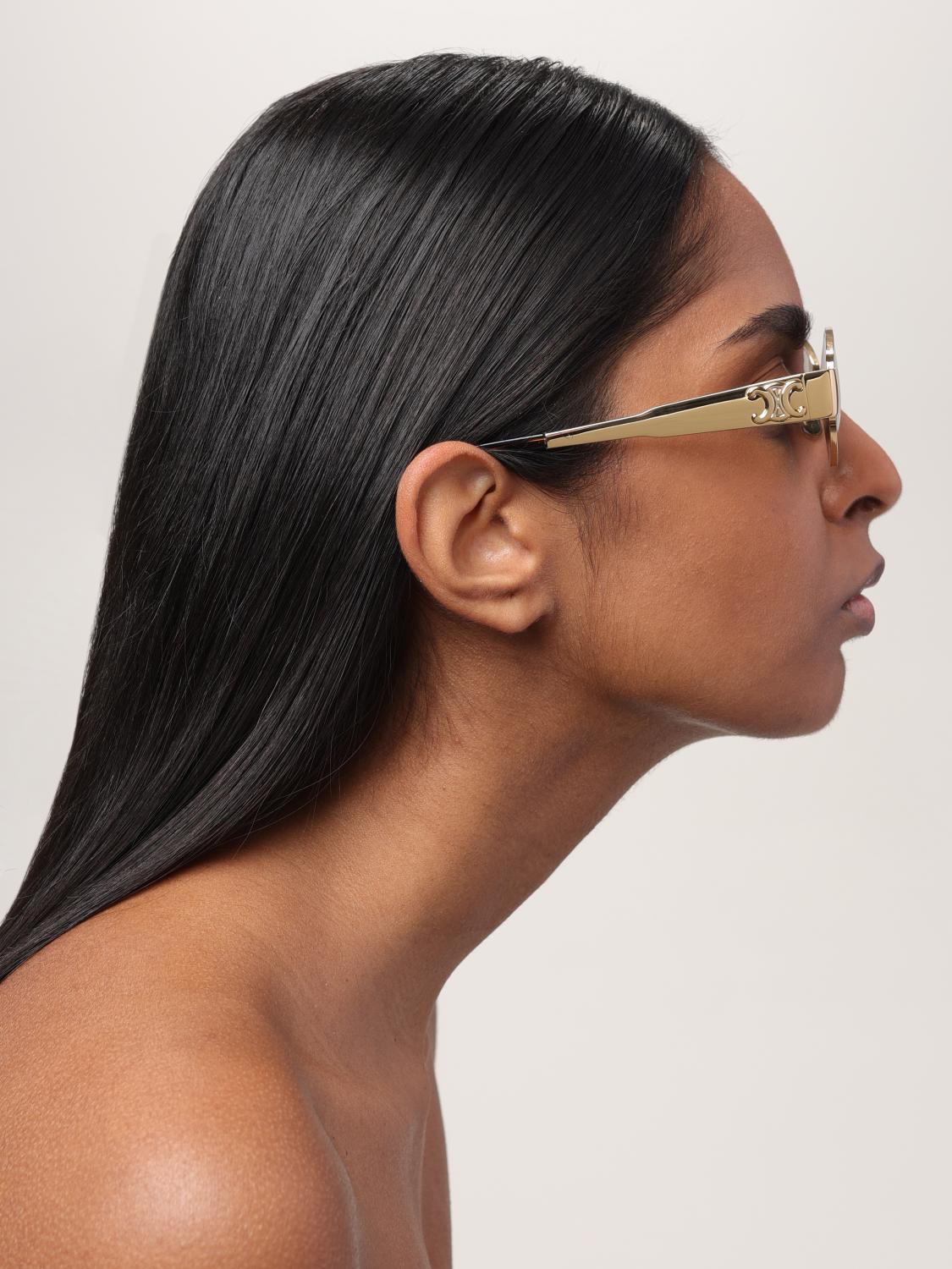 CELINE SUNGLASSES: Sunglasses woman Celine, Gold - Img 2