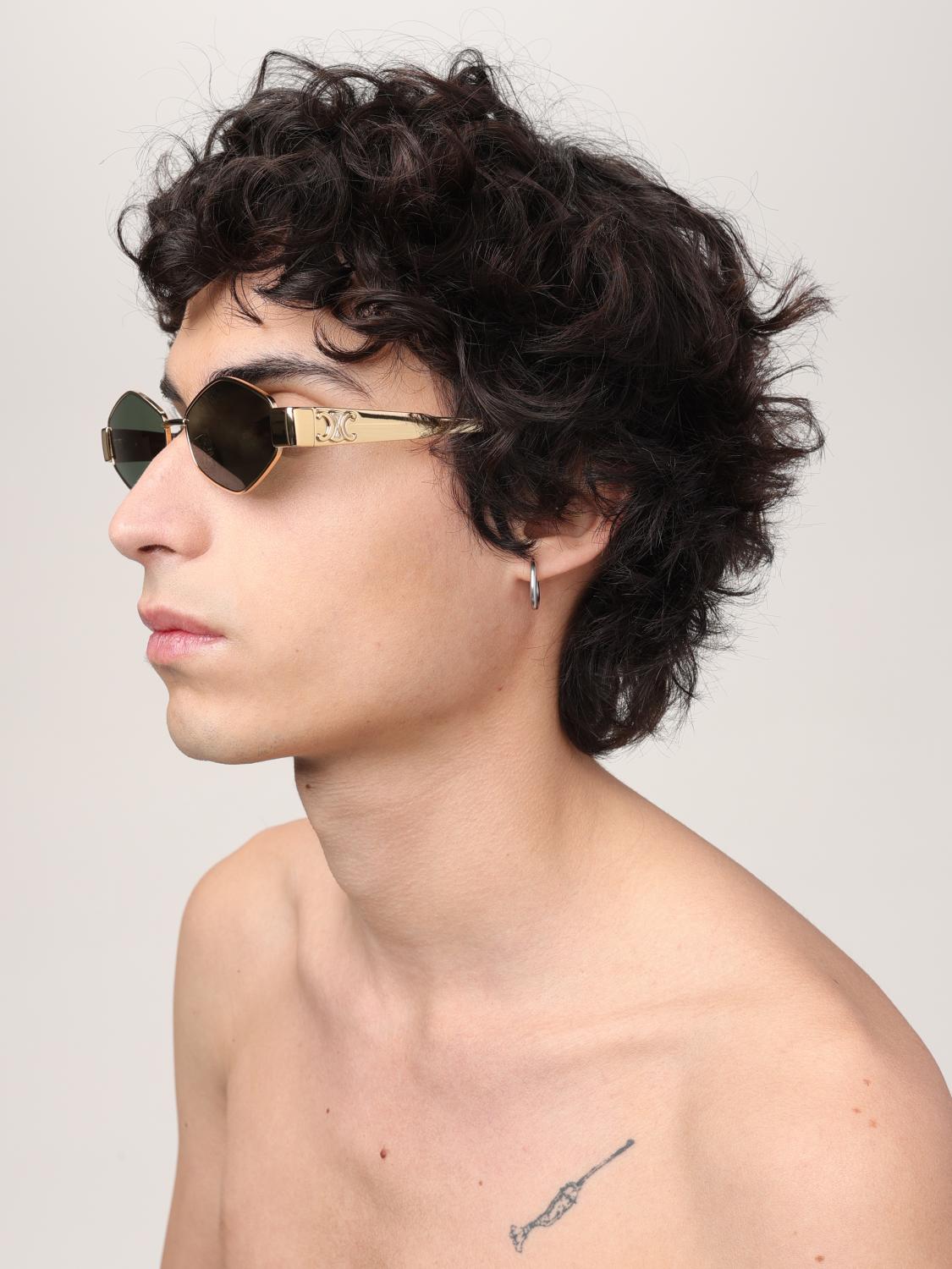 CELINE SUNGLASSES: Sunglasses woman Celine, Gold - Img 3