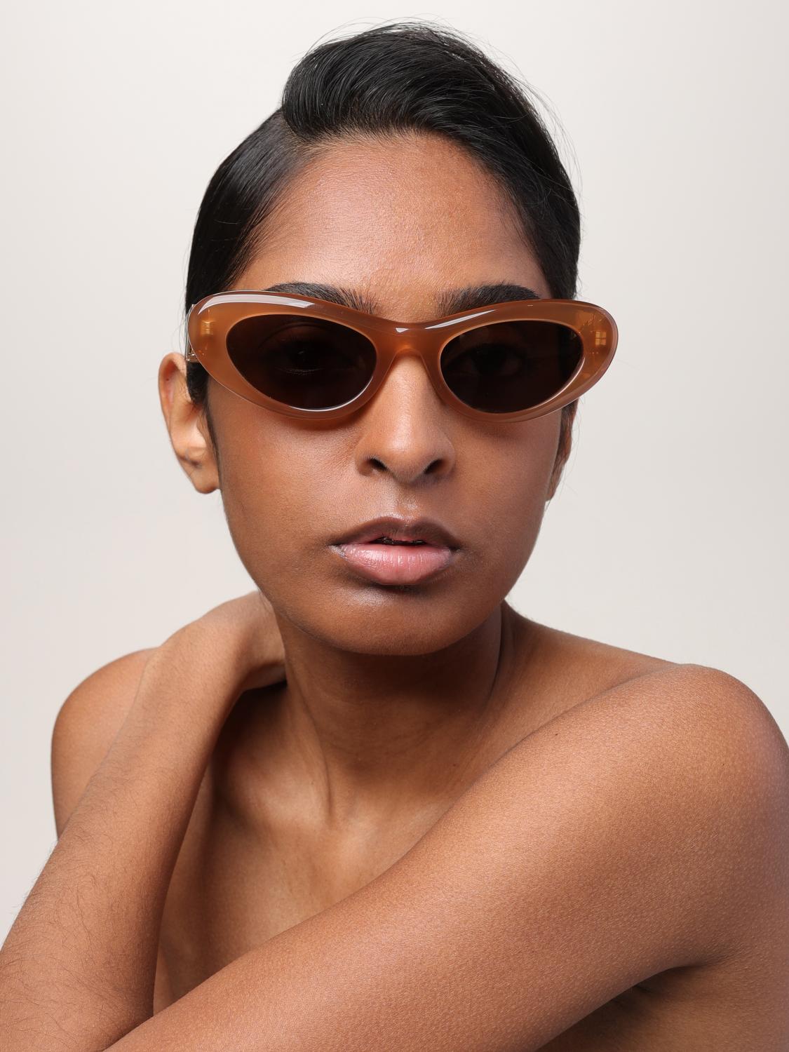 LOEWE OCCHIALI DA SOLE: Occhiali da sole in acetato Loewe, Marrone - Img 2