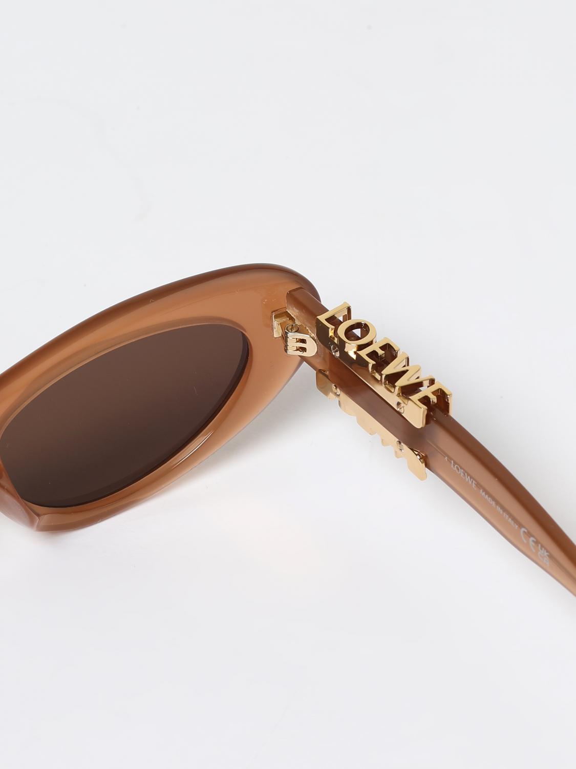 LOEWE OCCHIALI DA SOLE: Occhiali da sole in acetato Loewe, Marrone - Img 5
