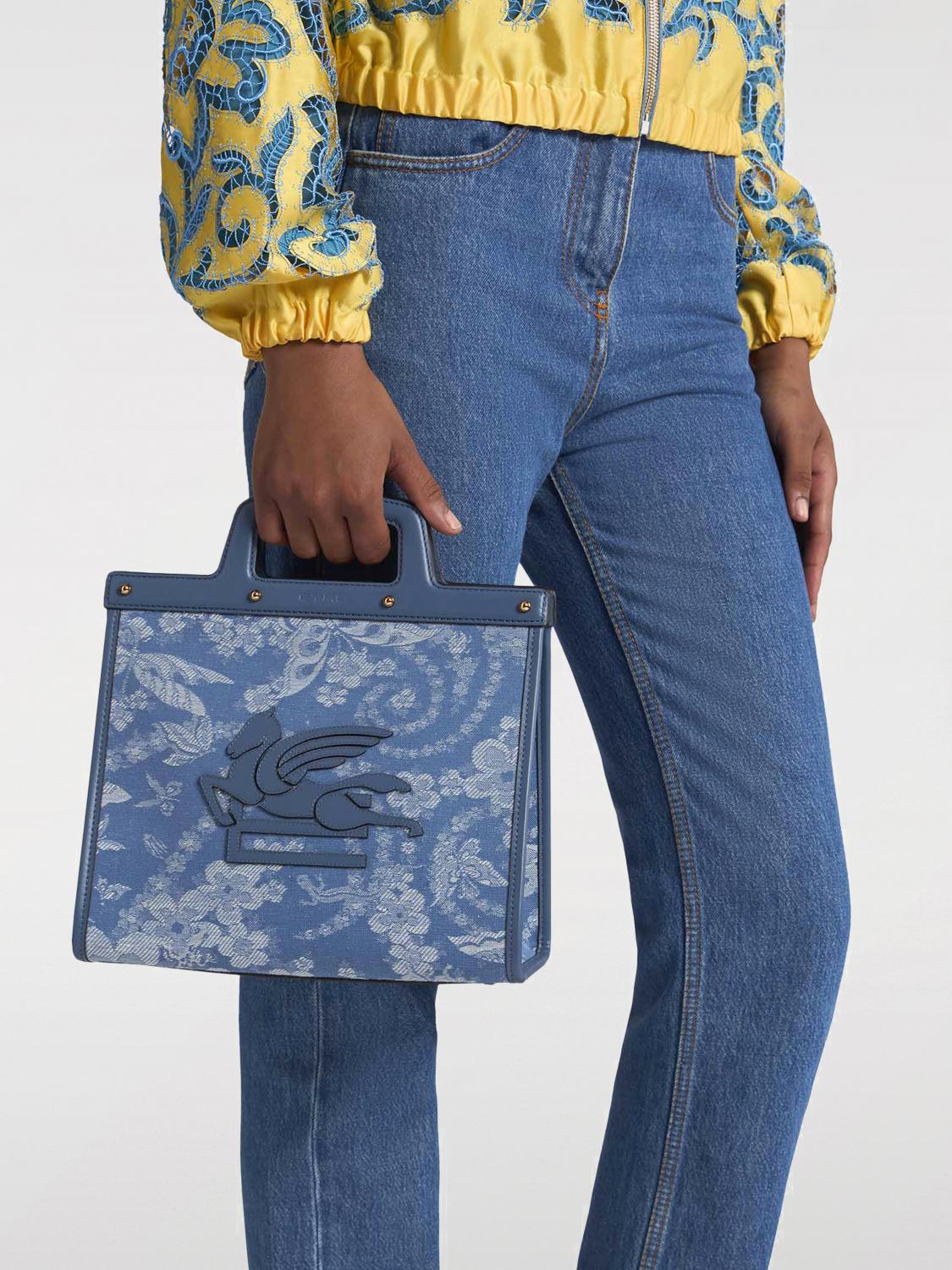 ETRO HANDTASCHE: Handtasche damen Etro, Blau - Img 2