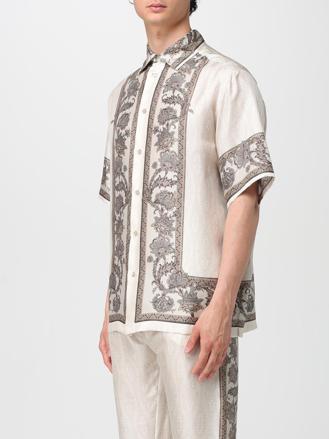 ETRO CAMICIA: Camicia di seta Etro, Avorio - Img 4