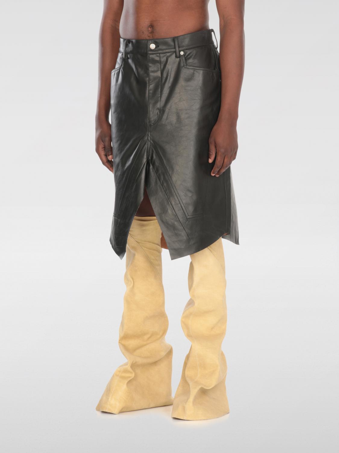 Rick Owens スカート メンズ - ブラック | RU01E5345LTP | GIGLIO.COM