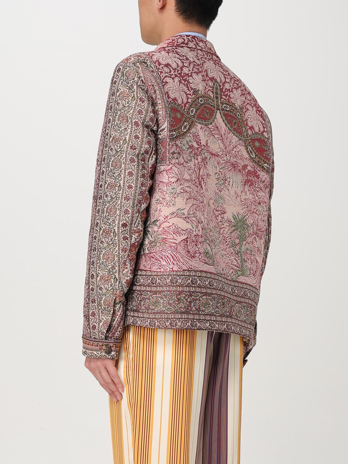 ETRO GIACCA: Overshirt Etro in misto lana Paisley , Fantasia - Img 3