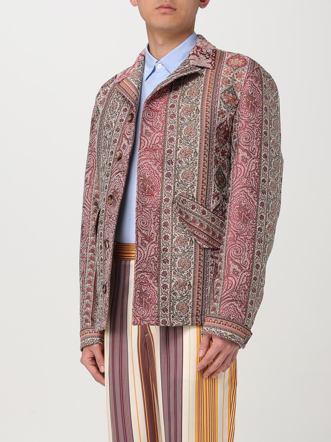 ETRO GIACCA: Overshirt Etro in misto lana Paisley , Fantasia - Img 4