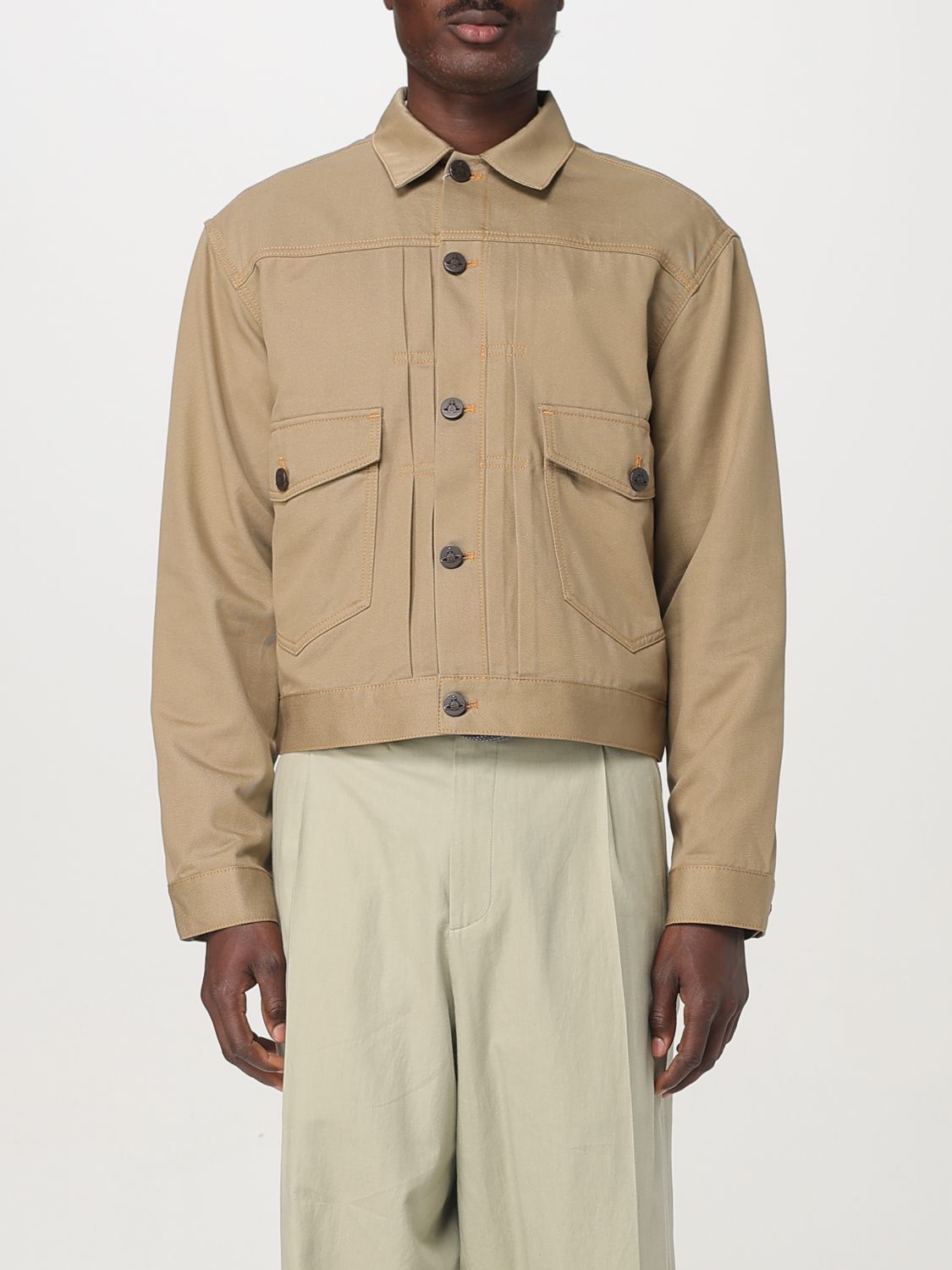 VIVIENNE WESTWOOD JACKET: Vivienne Westwood men's jacket, Beige - Img 1