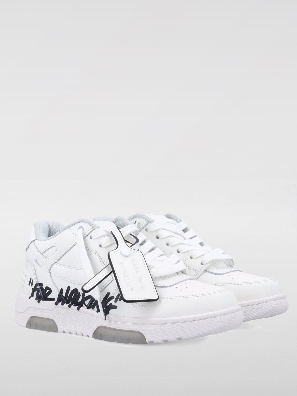OFF-WHITE SNEAKERS: Sneakers Out Of Office For Walking Off-White in pelle , Bianco - Img 2