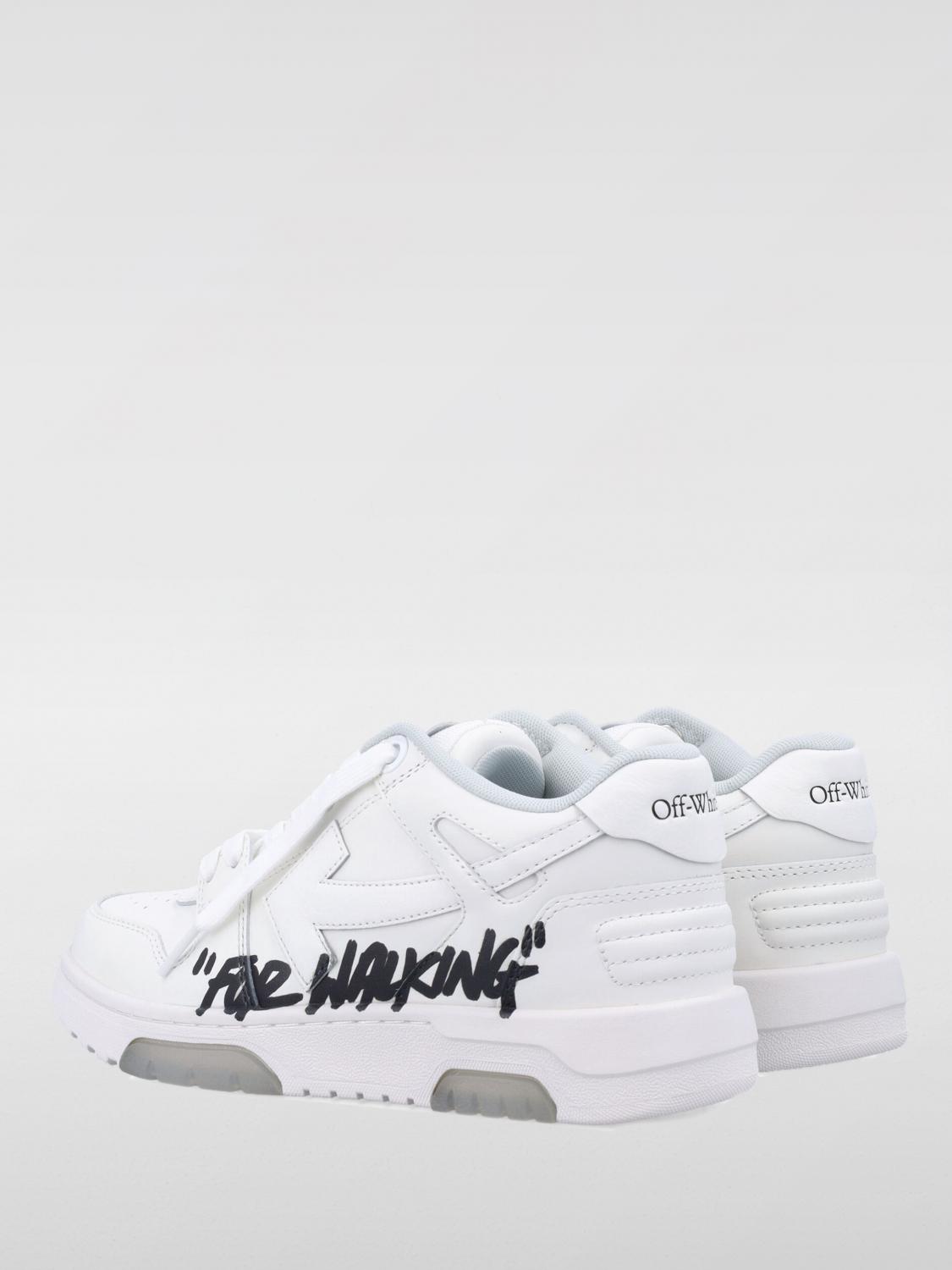 OFF-WHITE SNEAKERS: Sneakers Out Of Office For Walking Off-White in pelle , Bianco - Img 4
