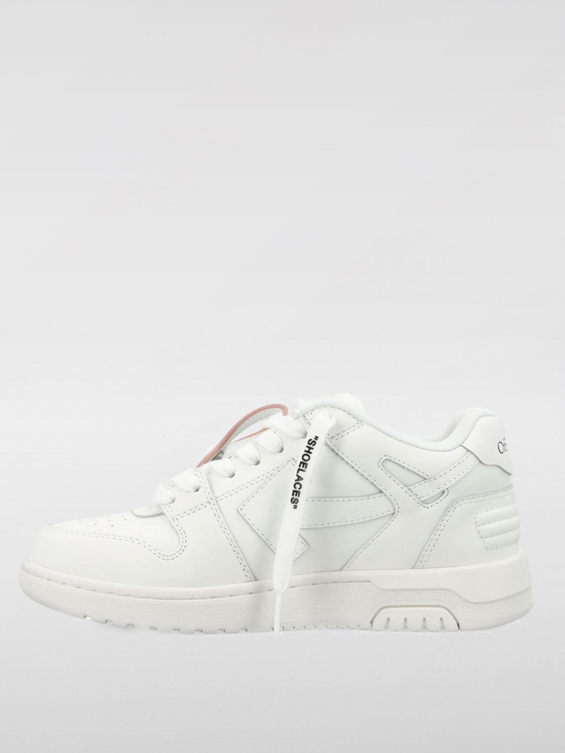 OFF-WHITE SNEAKERS: Sneakers Out Of Office For Walking Off-White in pelle , Rosa - Img 3