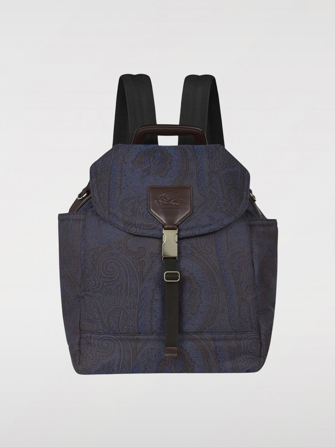 ETRO SAC À DOS: Sac à dos homme Etro, Bleu - Img 1