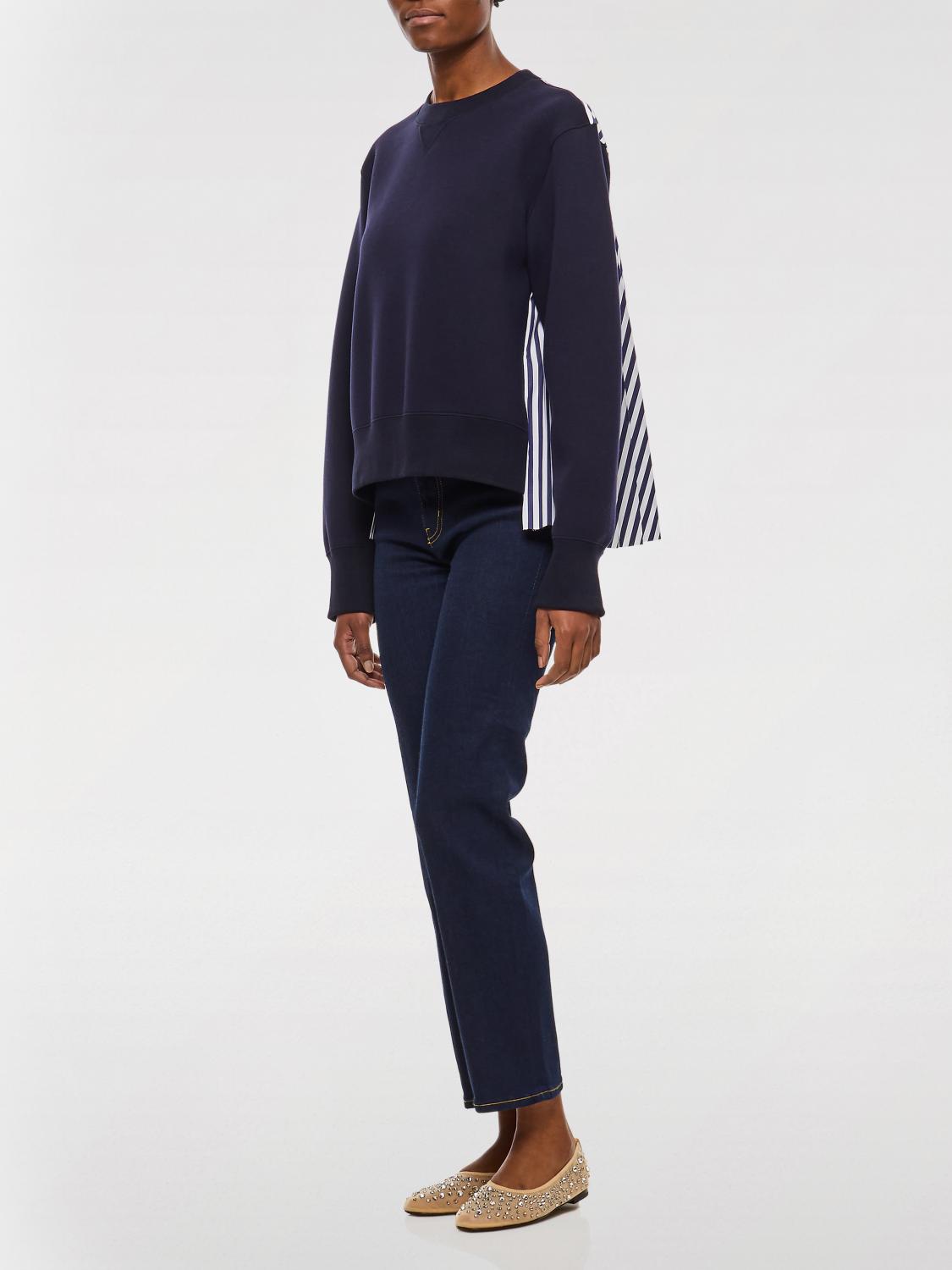 SACAI SWEATSHIRT: Pullover damen Sacai, Blau - Img 2