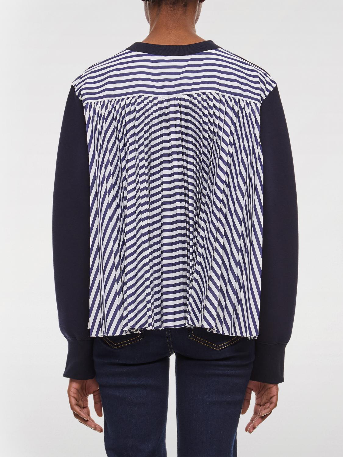 SACAI SWEATSHIRT: Pullover damen Sacai, Blau - Img 3