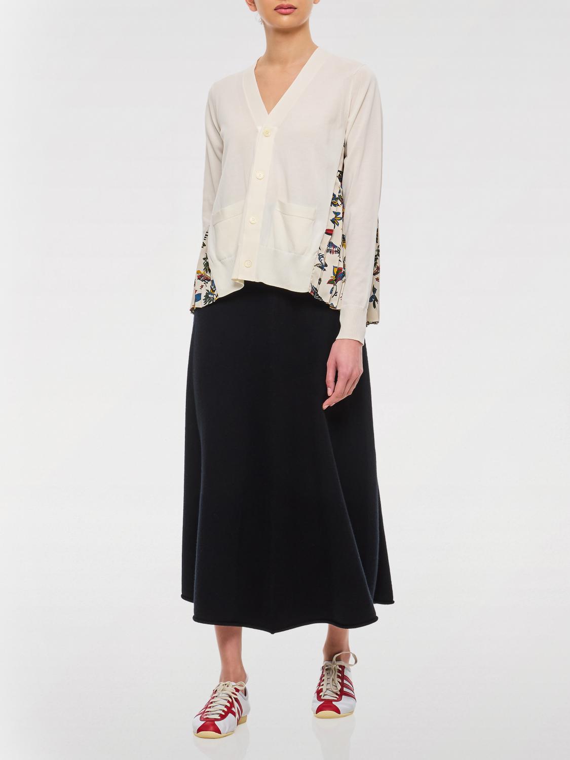 SACAI STRICKJACKE: Pullover damen Sacai, Weiß - Img 2