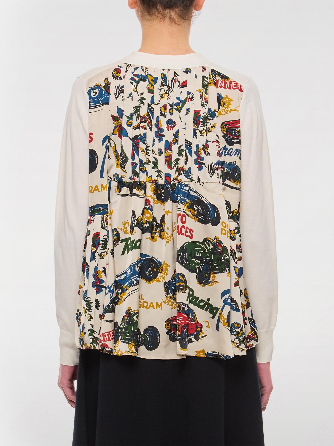 SACAI STRICKJACKE: Pullover damen Sacai, Weiß - Img 3