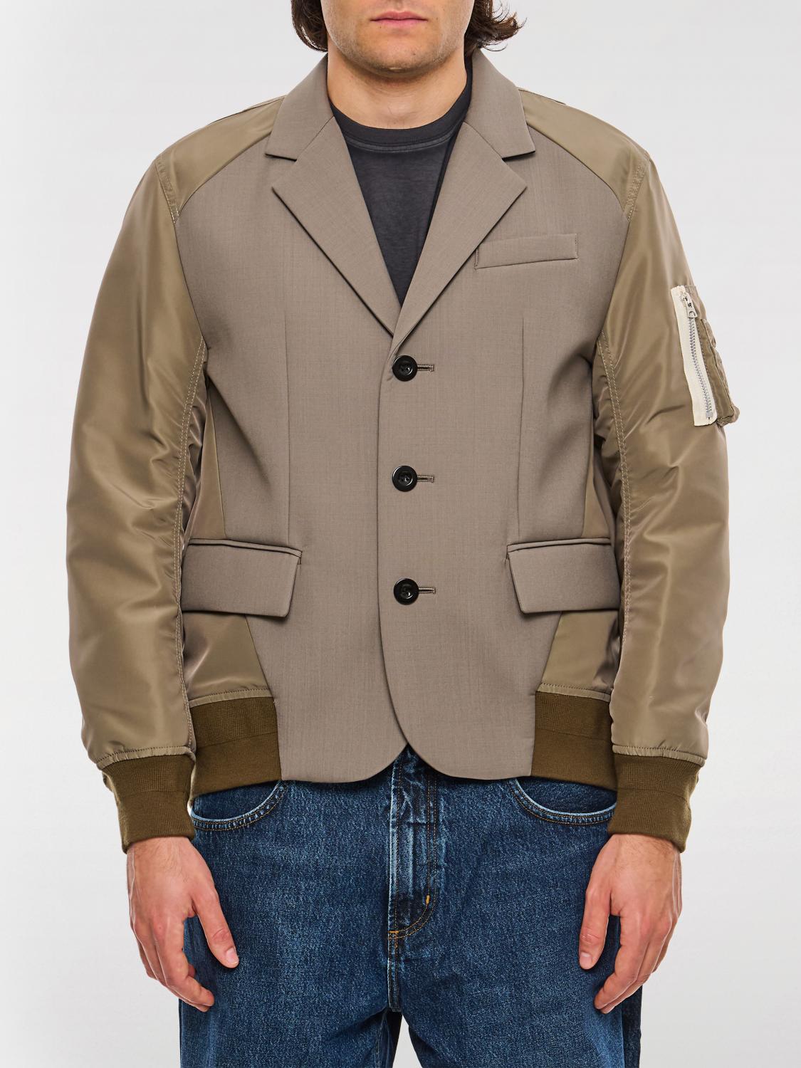 SACAI JACKET: Blazer men Sacai, Green - Img 1