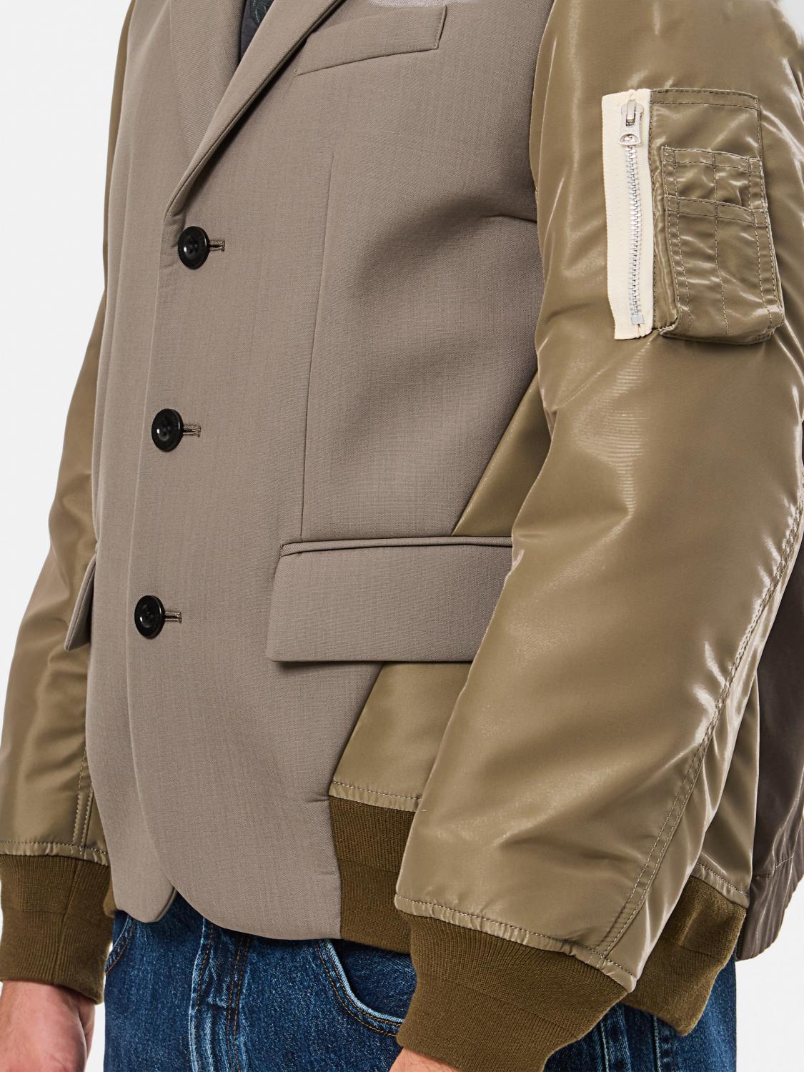 SACAI JACKET: Blazer men Sacai, Green - Img 4