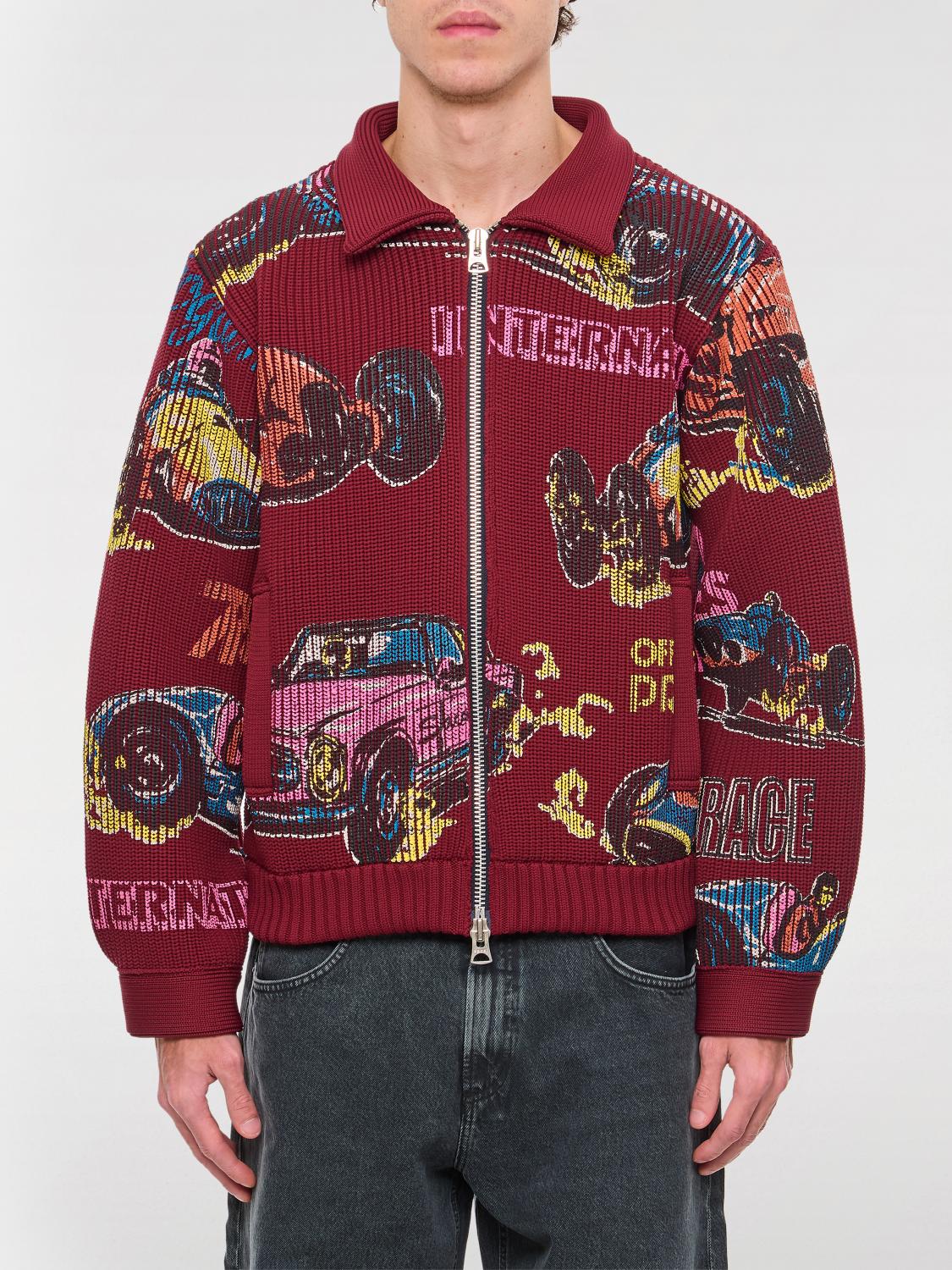 SACAI CARDIGAN: Pull homme Sacai, Rouge - Img 1