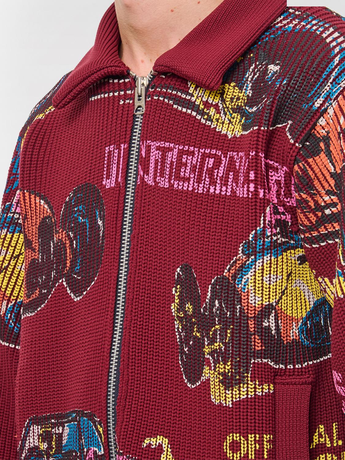 SACAI CARDIGAN: Pull homme Sacai, Rouge - Img 4