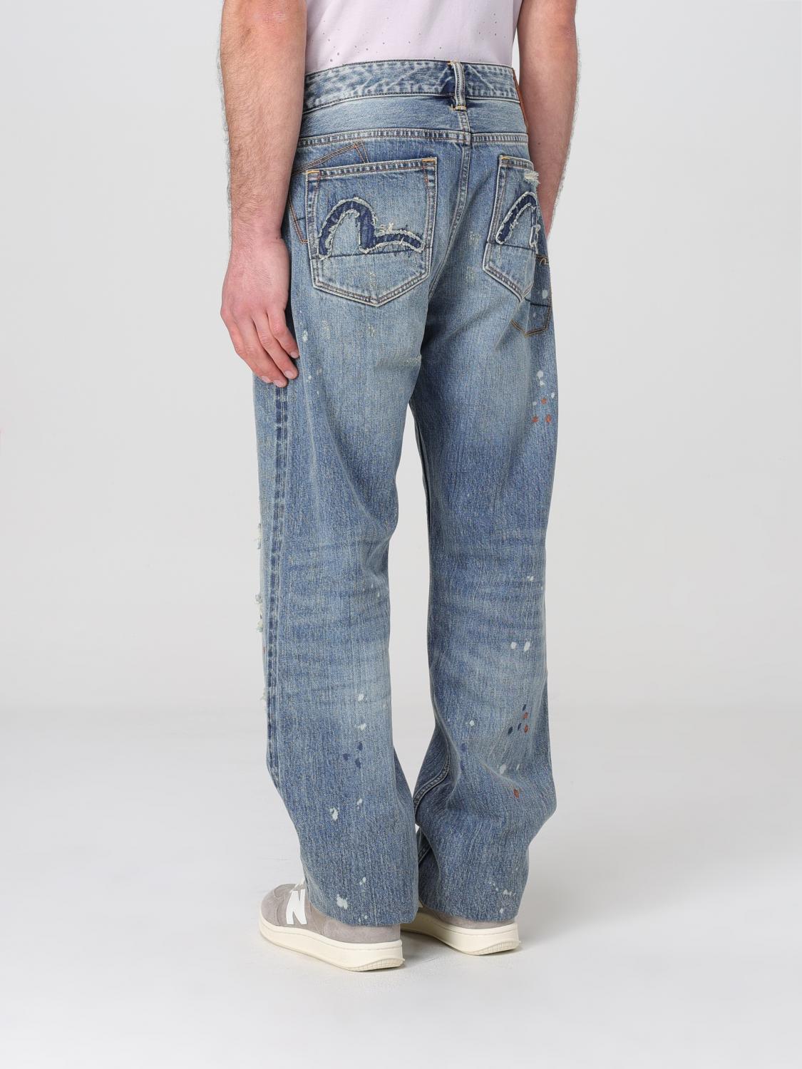 EVISU JEANS: Jeans men Evisu, Denim - Img 2
