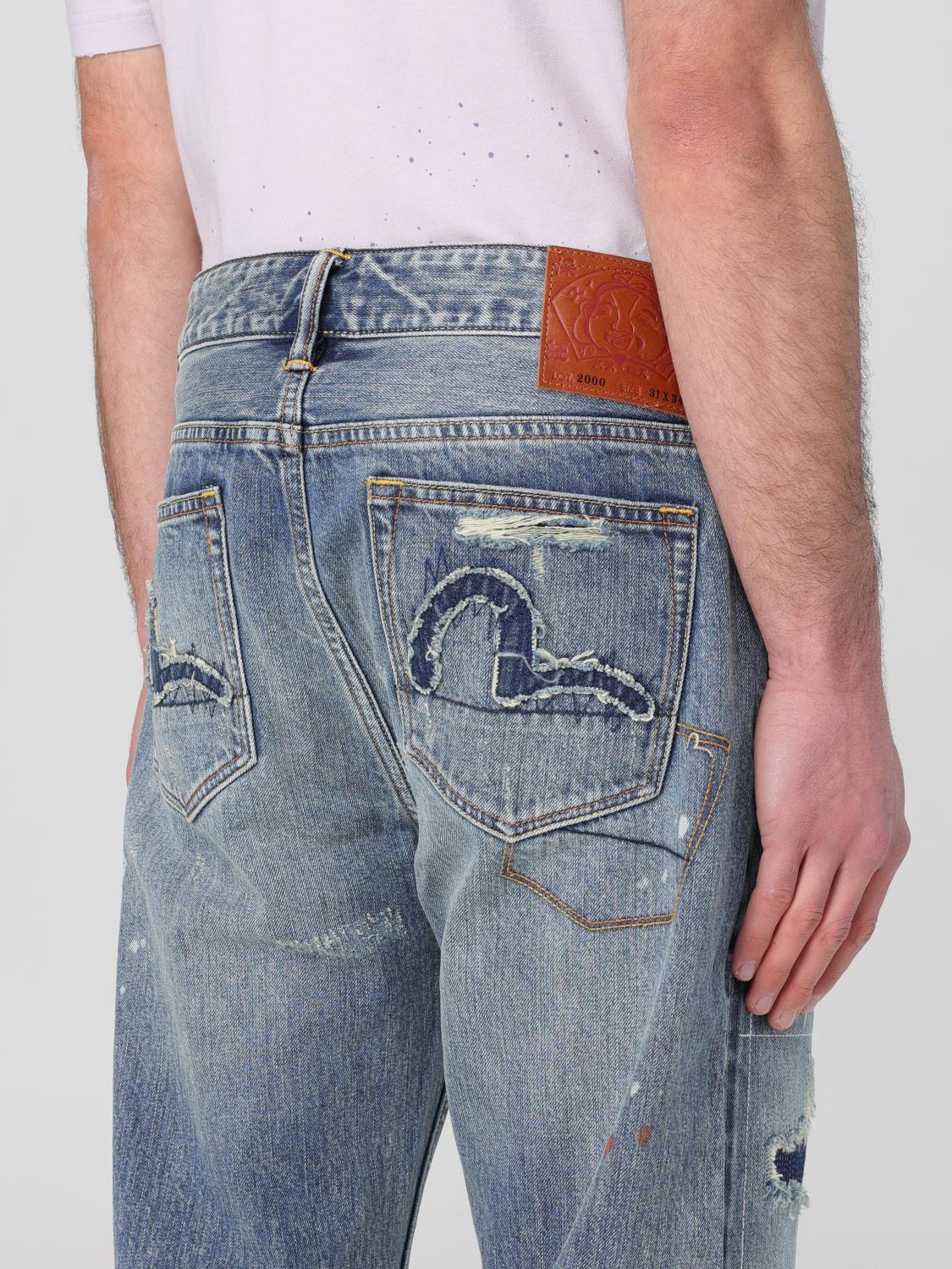 EVISU JEANS: Jeans men Evisu, Denim - Img 3