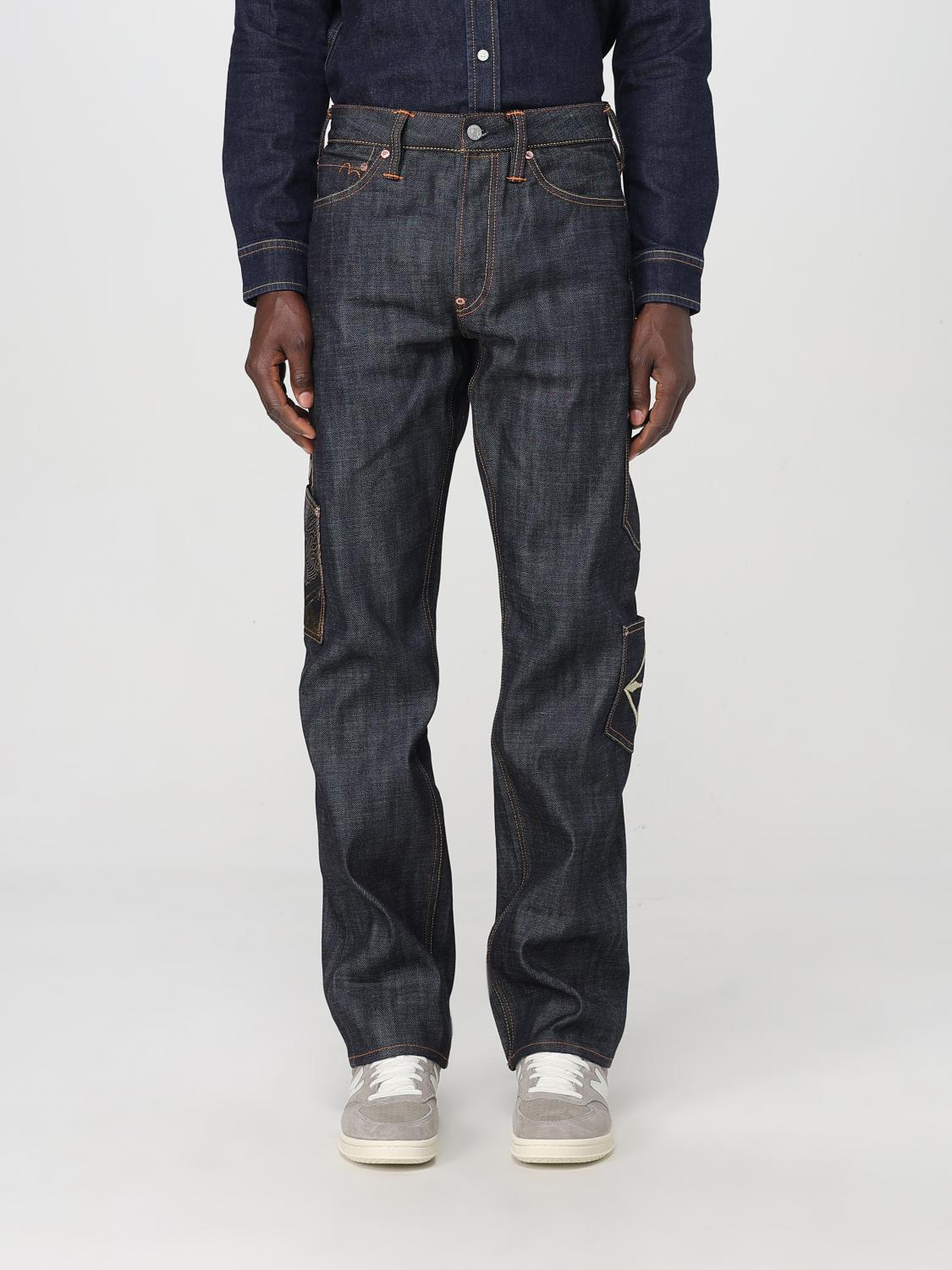 EVISU JEANS: Jeans men Evisu, Denim - Img 1