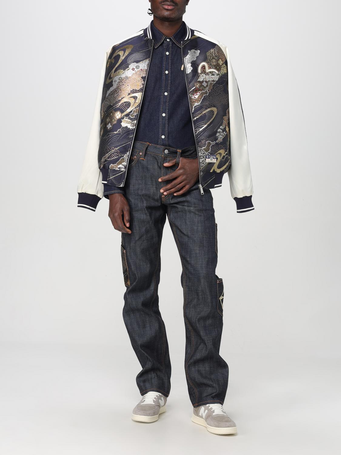 EVISU JEANS: Jeans men Evisu, Denim - Img 2
