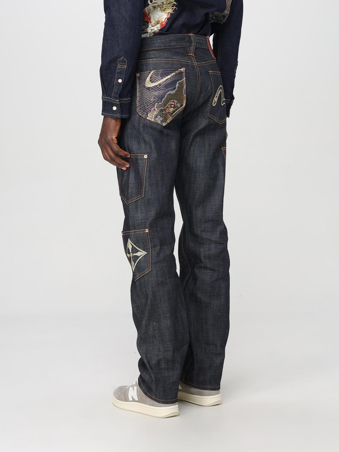 EVISU JEANS: Jeans men Evisu, Denim - Img 3