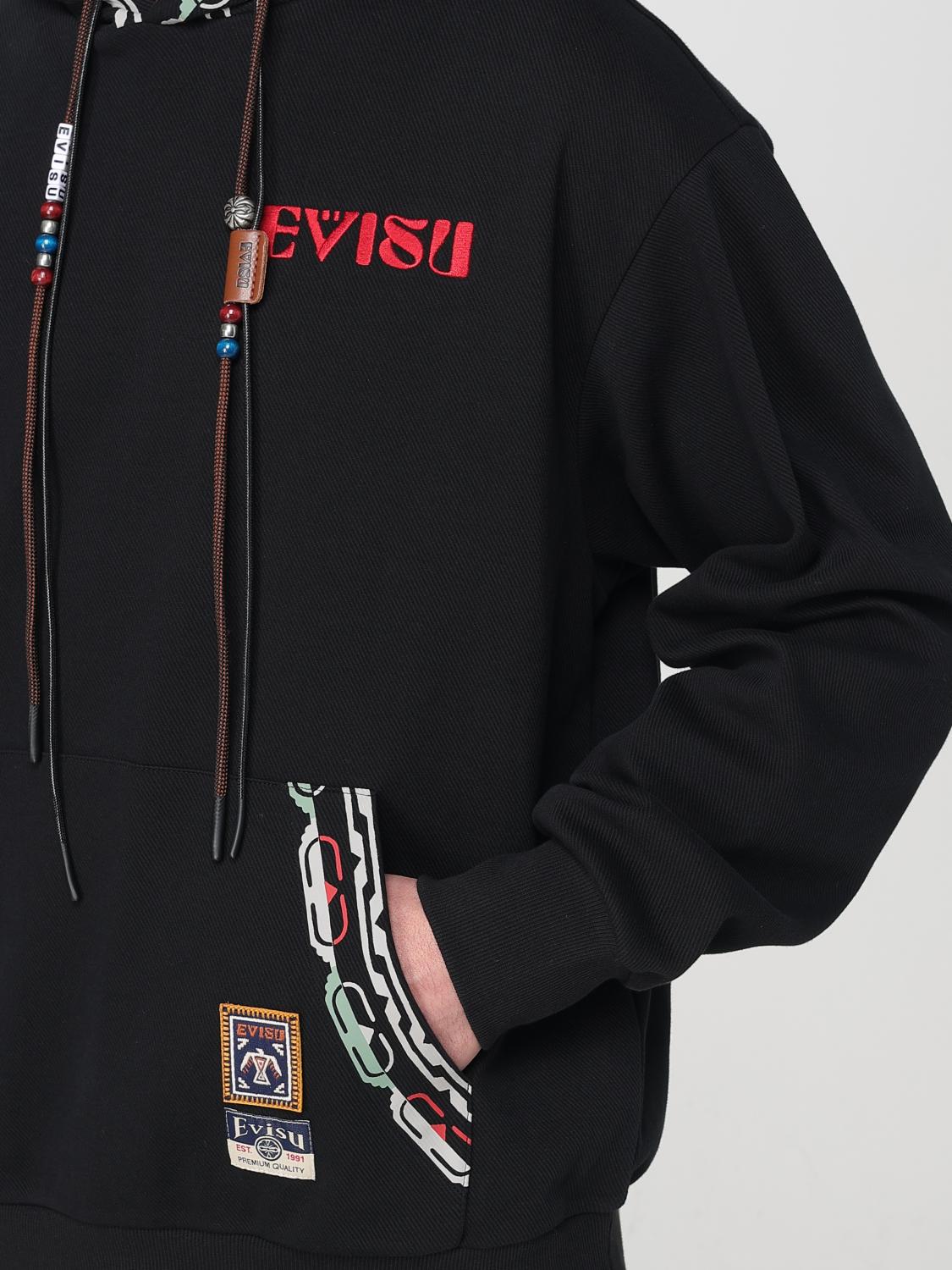 EVISU FELPA: Sudadera hombre Evisu, Negro - Img 3
