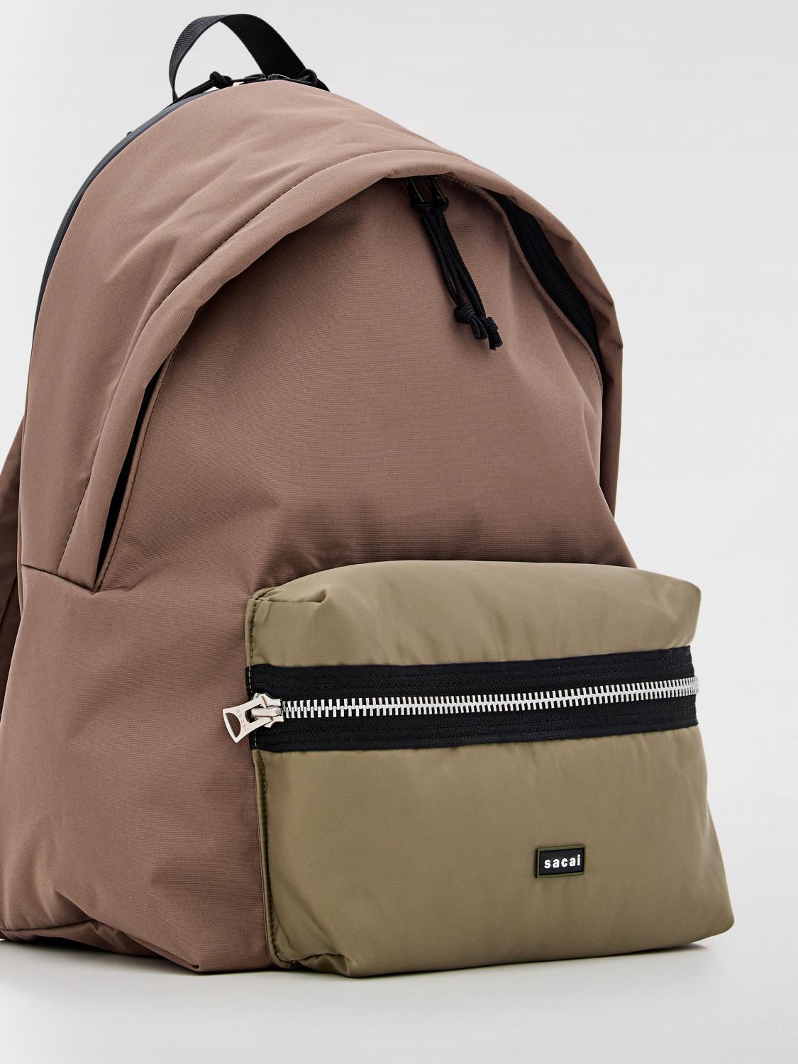 SACAI ZAINO: Zaino Sacai in nylon , Verde - Img 4