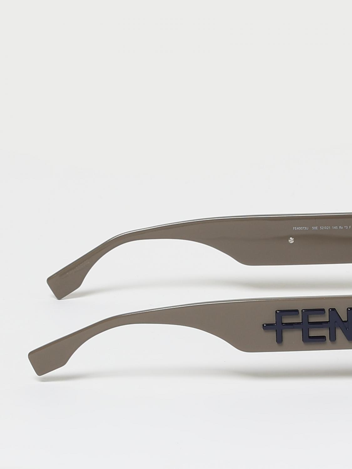 FENDI SUNGLASSES: Sunglasses men Fendi, Brown - Img 4