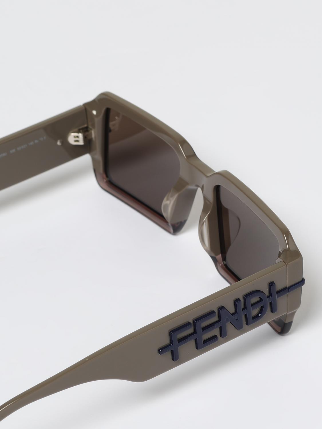 FENDI SUNGLASSES: Sunglasses men Fendi, Brown - Img 5