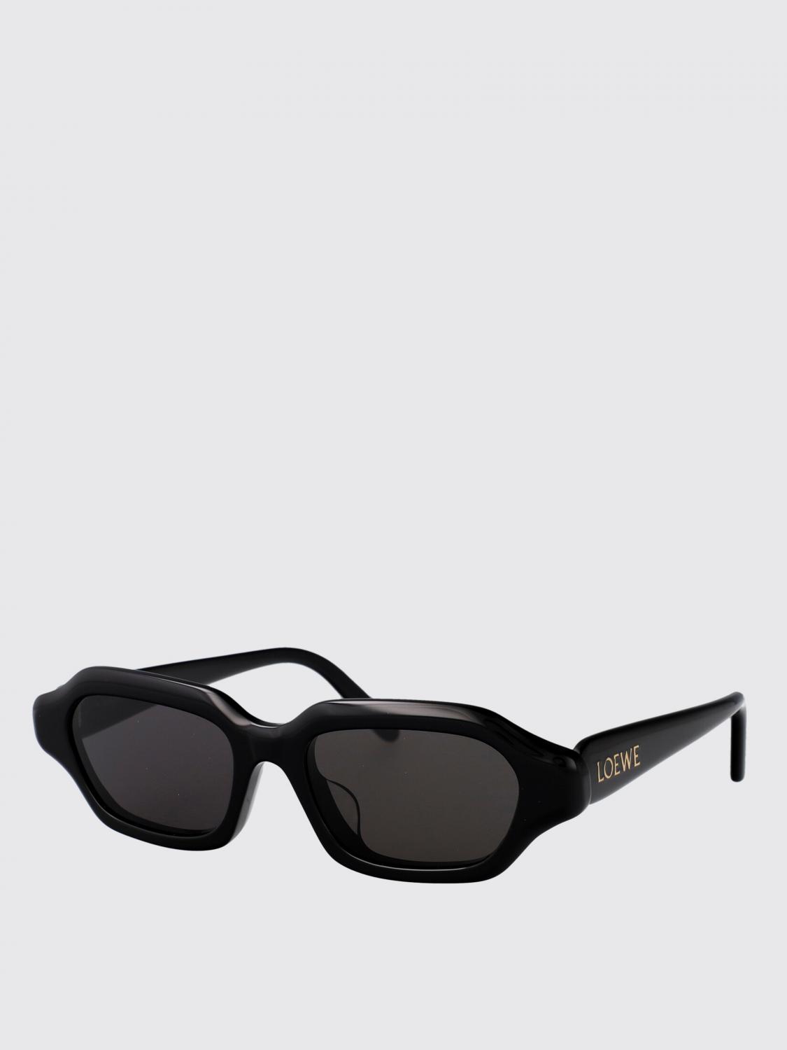 LOEWE OCCHIALI DA SOLE: Occhiali da sole in acetato tartarugato Loewe, Nero - Img 1