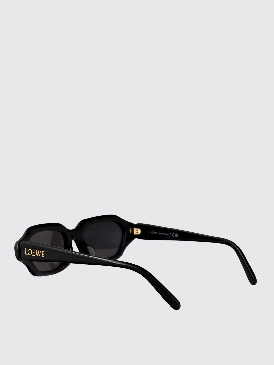 LOEWE OCCHIALI DA SOLE: Occhiali da sole in acetato tartarugato Loewe, Nero - Img 3