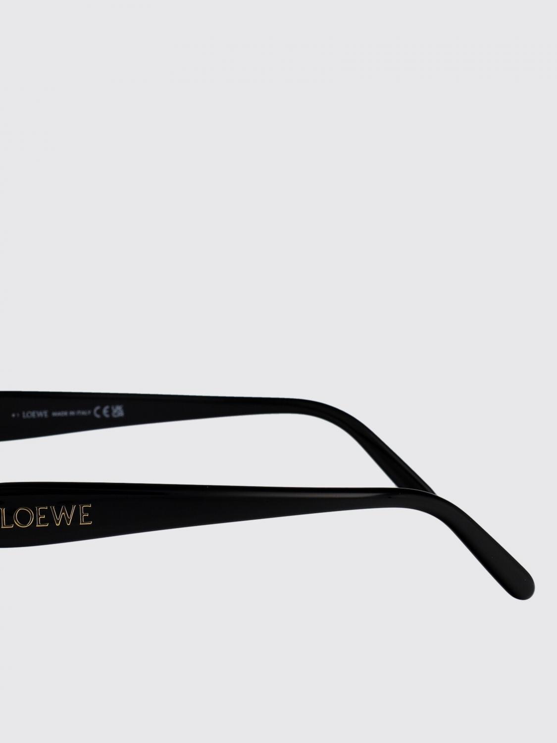 LOEWE OCCHIALI DA SOLE: Occhiali da sole in acetato tartarugato Loewe, Nero - Img 4