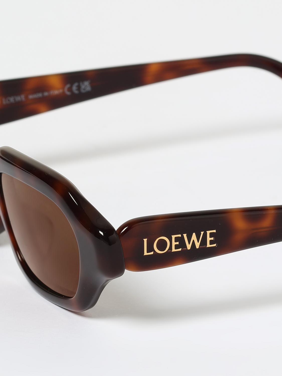 LOEWE OCCHIALI DA SOLE: Occhiali da sole in acetato tartarugato Loewe, Marrone - Img 5