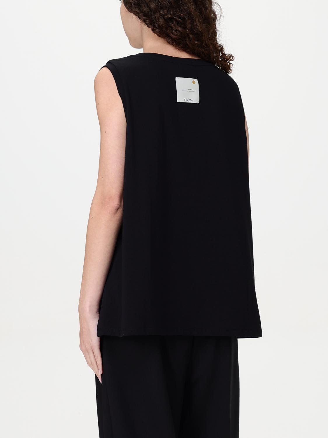 'S MAX MARA CAMISETA: Top mujer 's Max Mara, Negro - Img 2