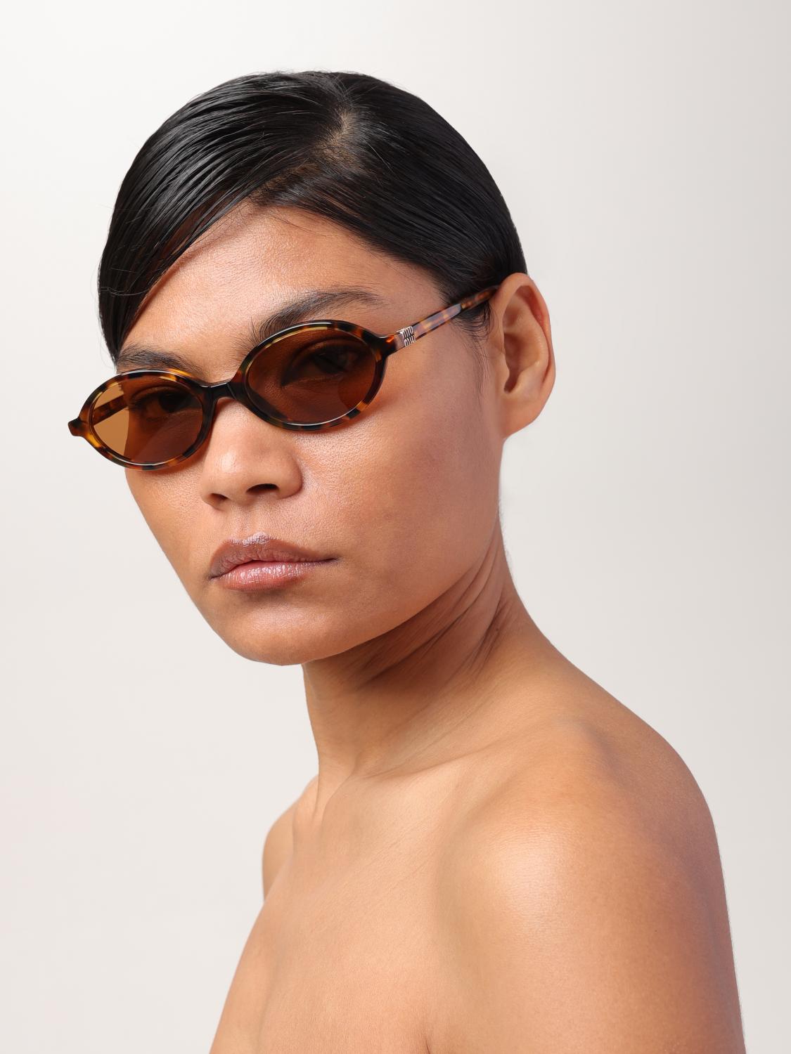 MIU MIU SUNGLASSES: Sunglasses woman Miu Miu, Brown - Img 2