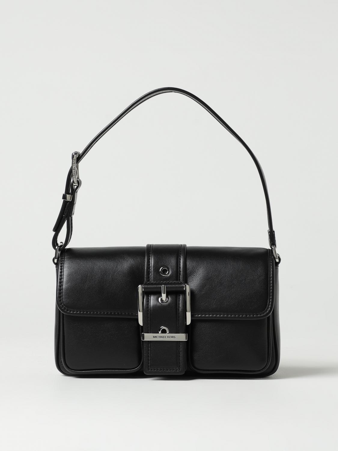 MICHAEL KORS BORSA A SPALLA: Borsa Colby Michael Kors in pelle , Nero - Img 1