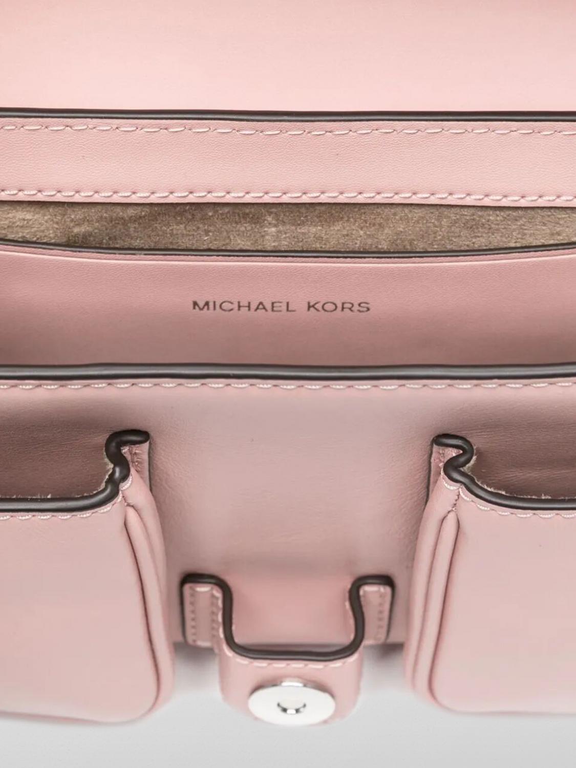MICHAEL KORS BORSA A SPALLA: Borsa Colby Michael Kors in pelle , Rosa - Img 4