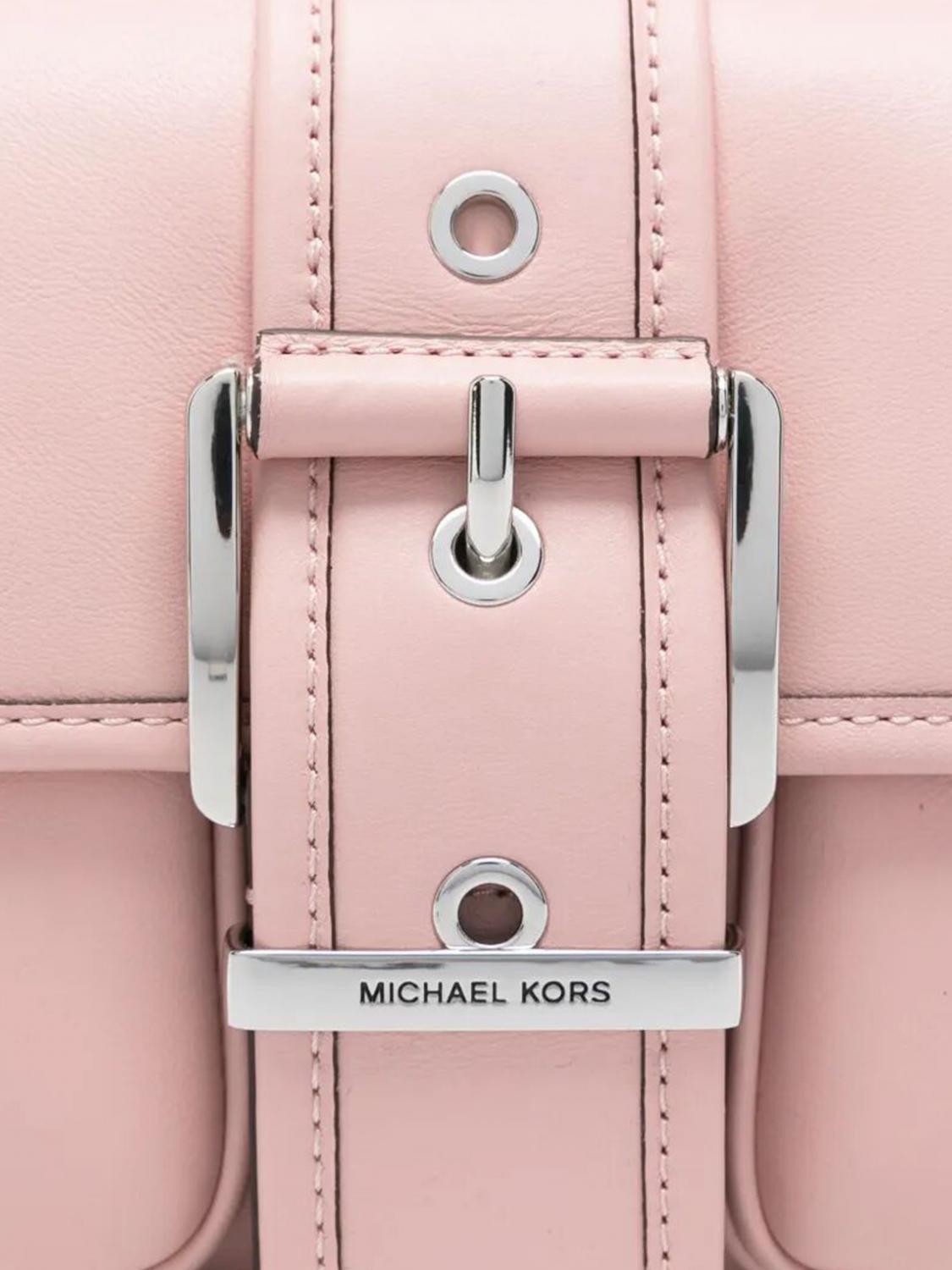MICHAEL KORS BORSA A SPALLA: Borsa Colby Michael Kors in pelle , Rosa - Img 5