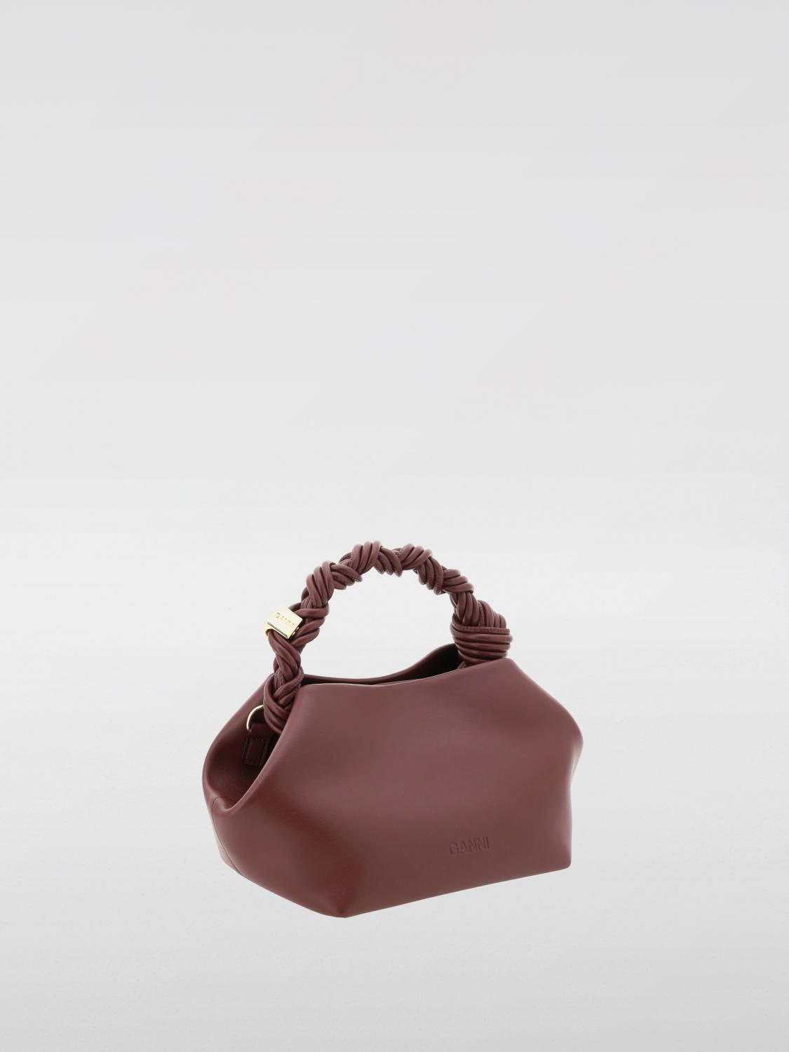 GANNI BORSA MINI: Borsa Bou Ganni in pelle riciclata , Bordeaux - Img 2