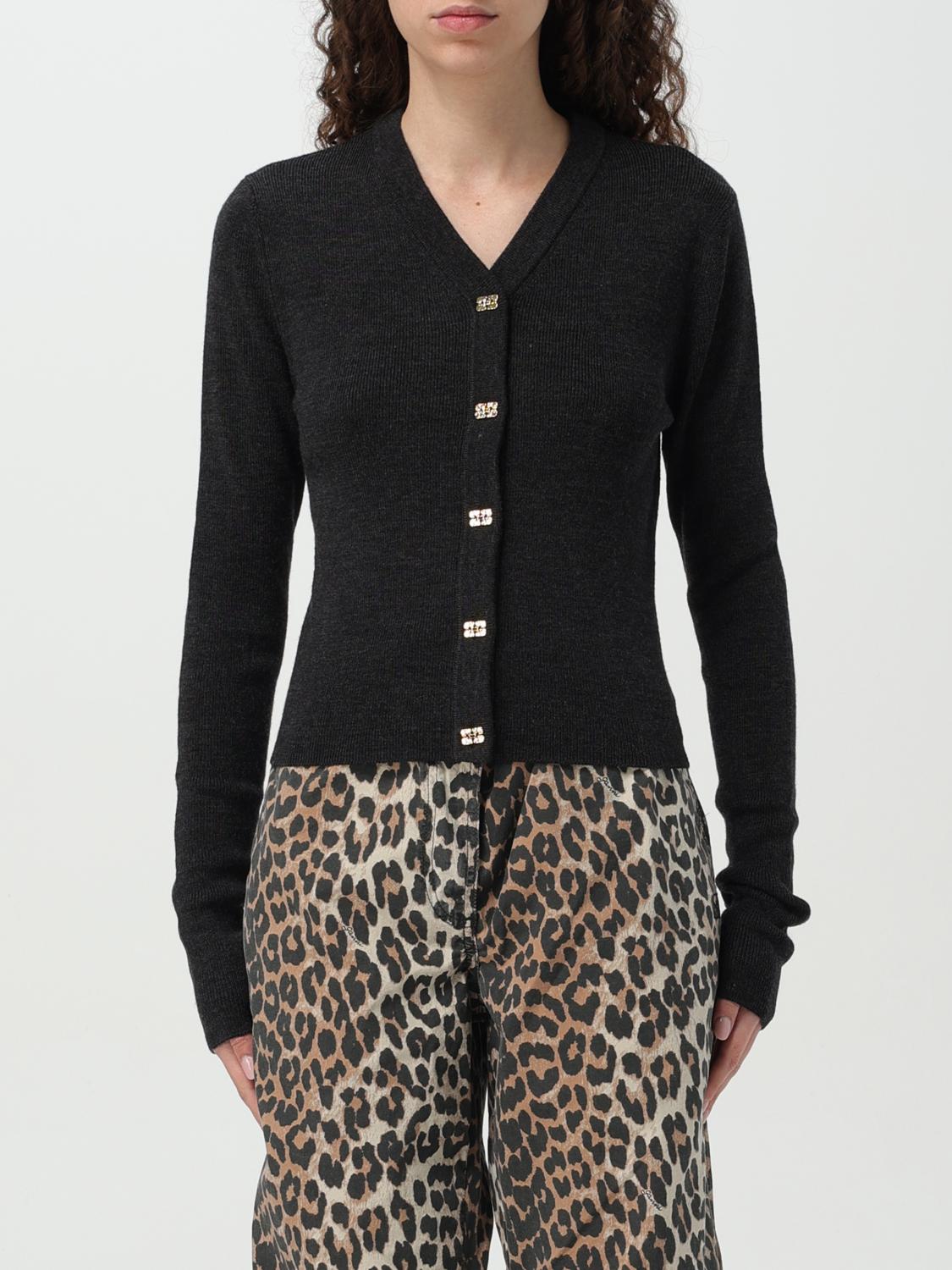 GANNI STRICKJACKE: Pullover damen Ganni, Charcoal - Img 1