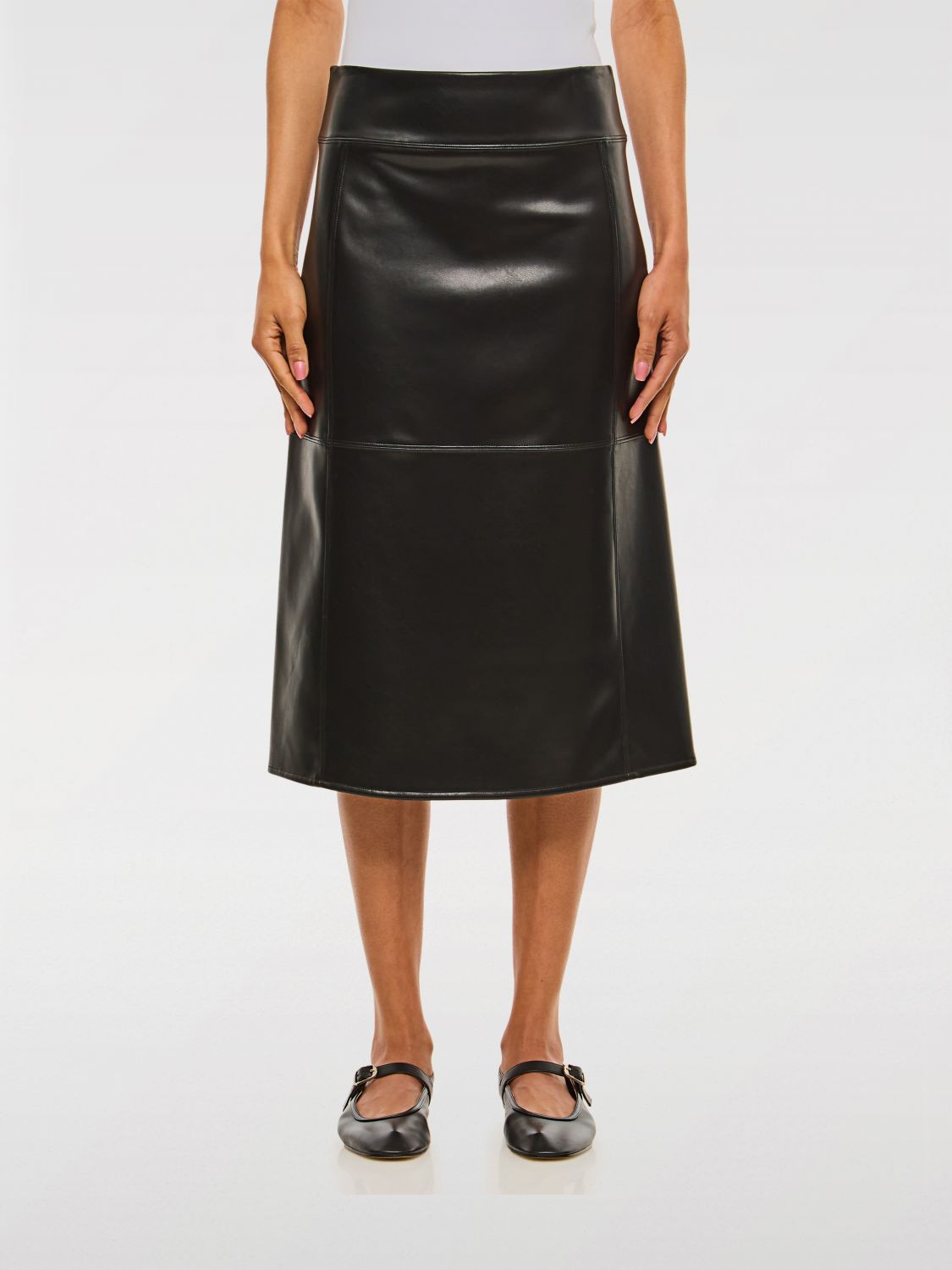 'S MAX MARA GONNA: Gonna 'S Max Mara in pelle sintetica , Nero - Img 1