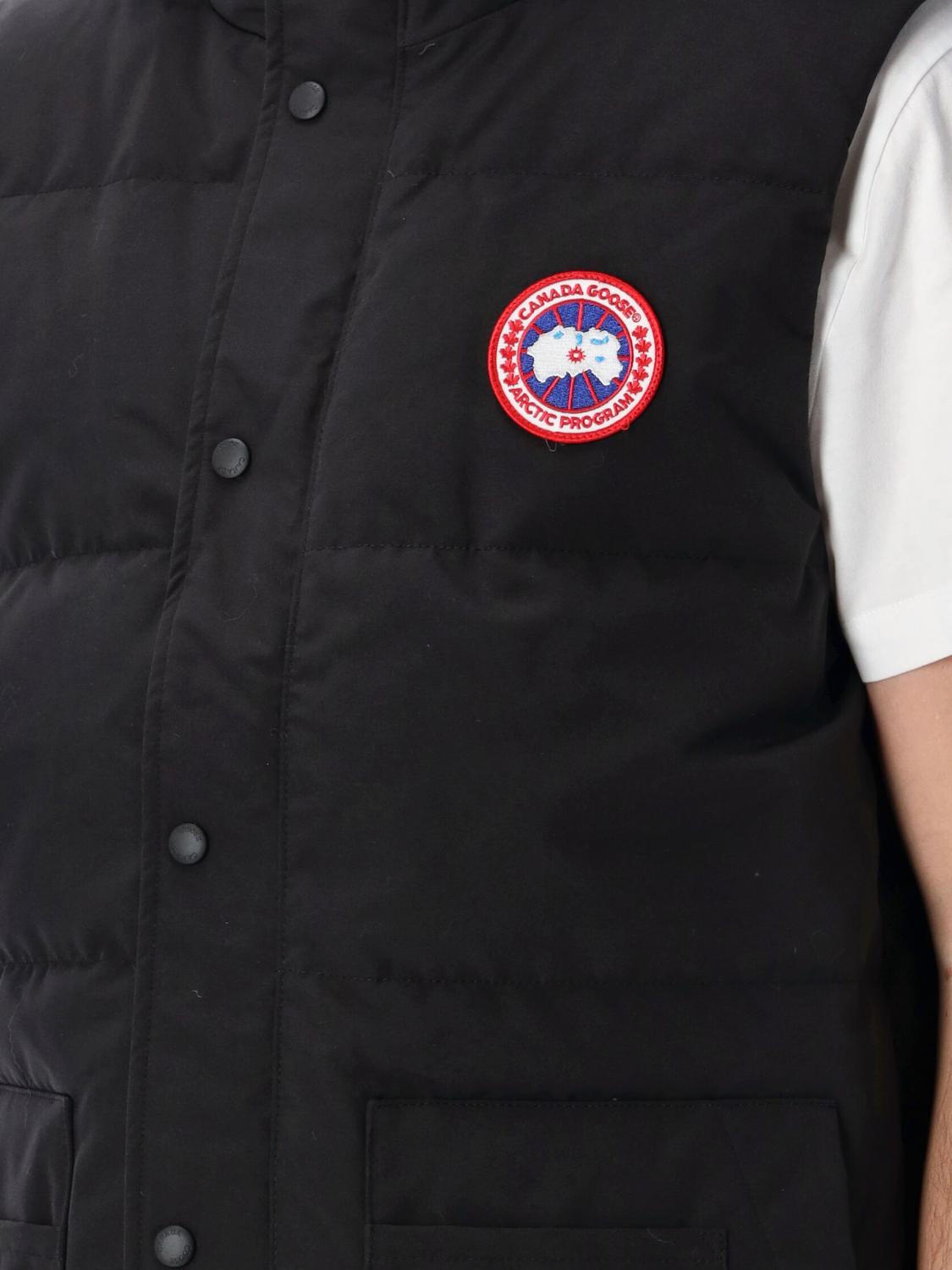 CANADA GOOSE SUIT VEST: Canada Goose padded cotton blend vest, Black - Img 3